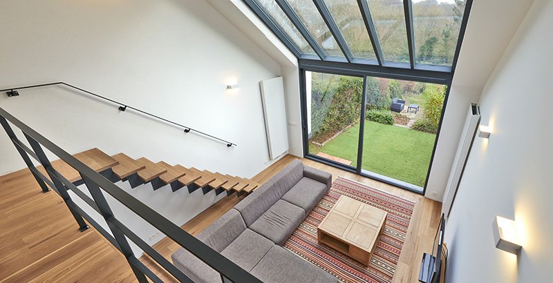 CK Architectural Leeds West Yorkshire - Galzed Doors to Roof Atrium
