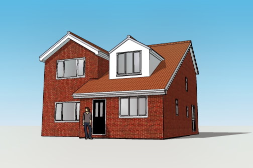 3D house extension visulasition Leeds
