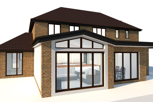 3D house extension visulasition Leeds