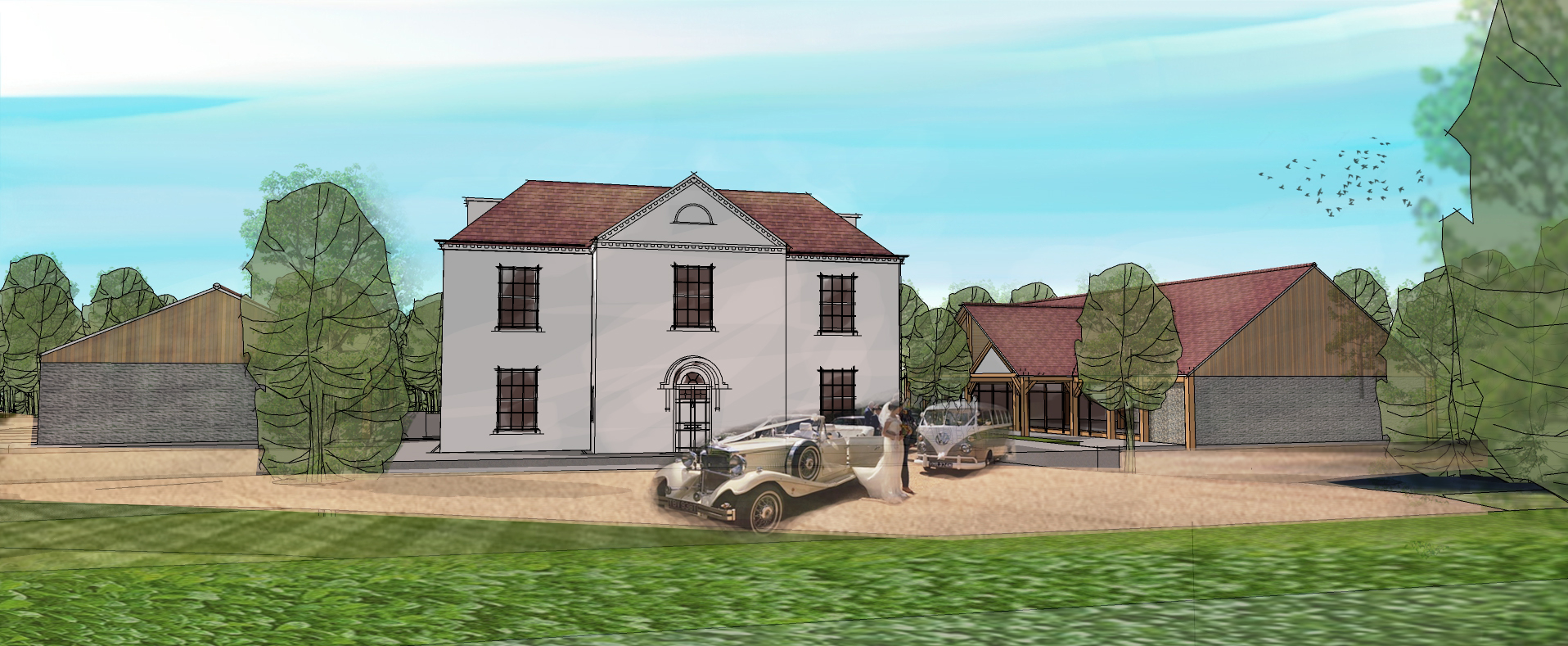 Commercial building 3d visualisation Leeds