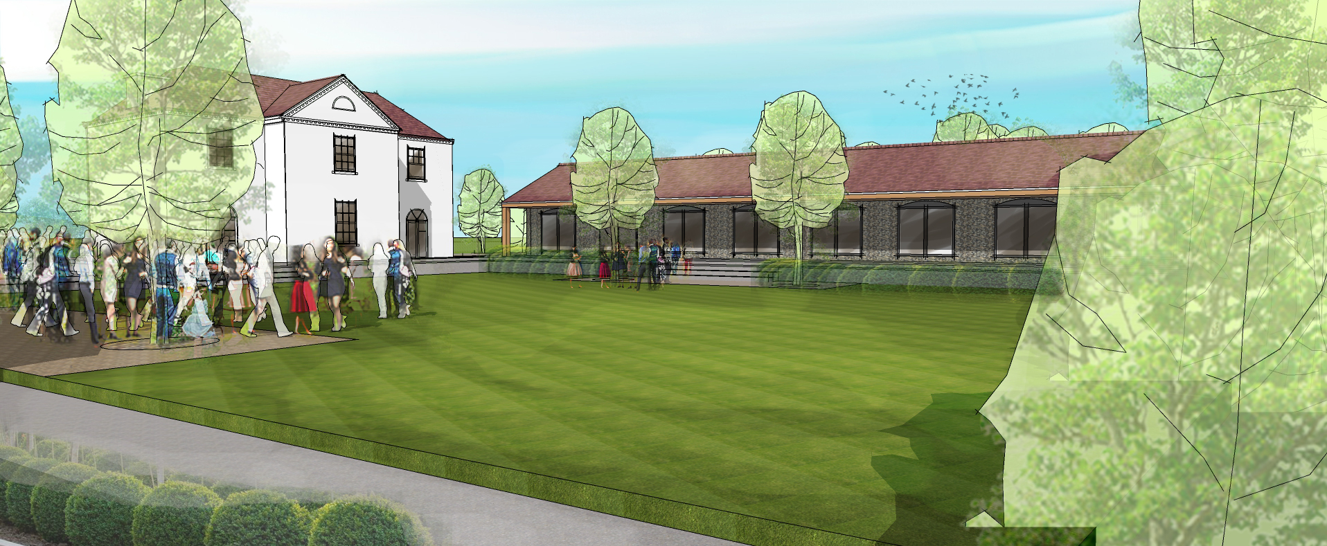 Commercial building 3d visualisation Leeds