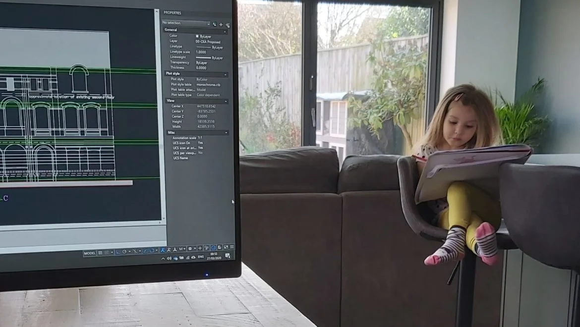 Online designs taking place at home